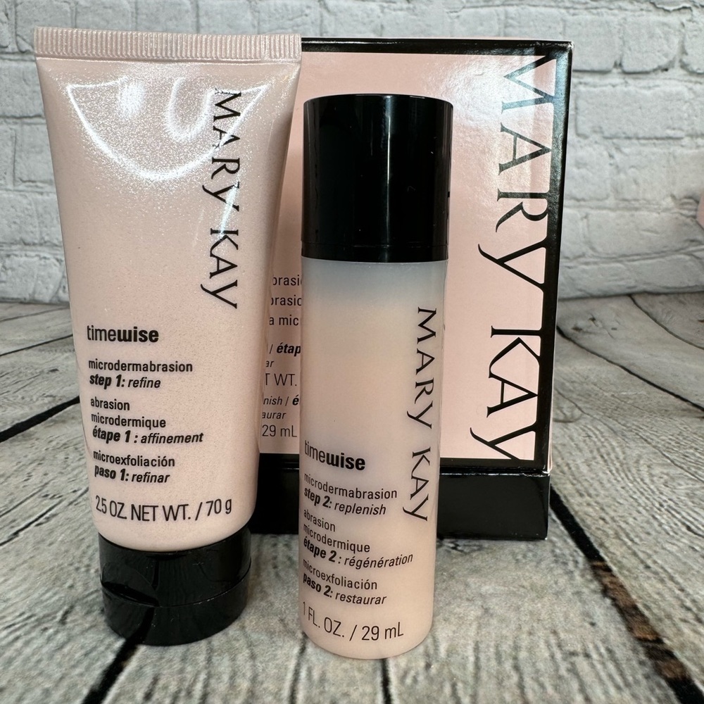 Mary Kay Timewise Microdermabrasion Set Step 1 Refine & Step 2 Replenish New